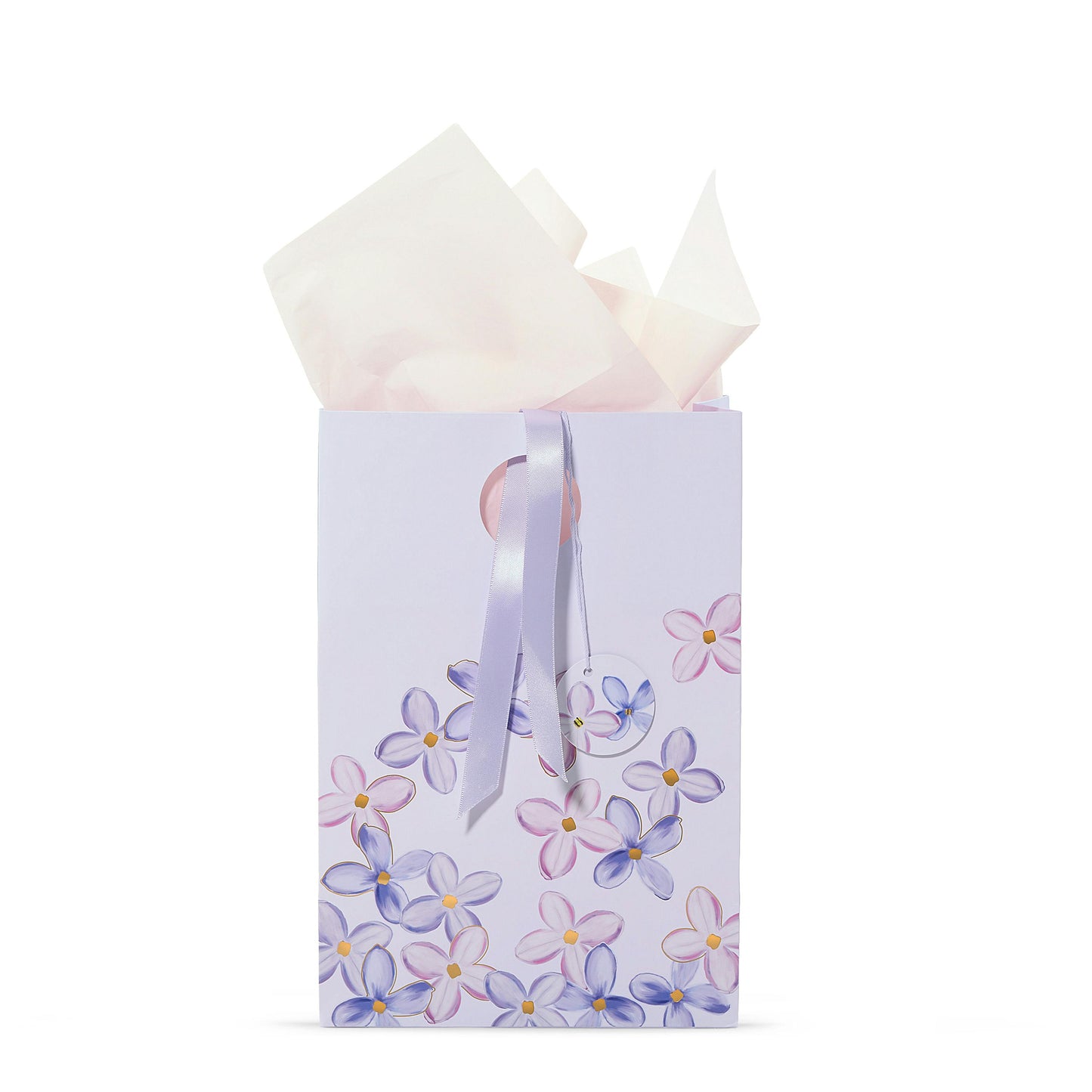 Purple Lilac Floral Gift Bag QMFC